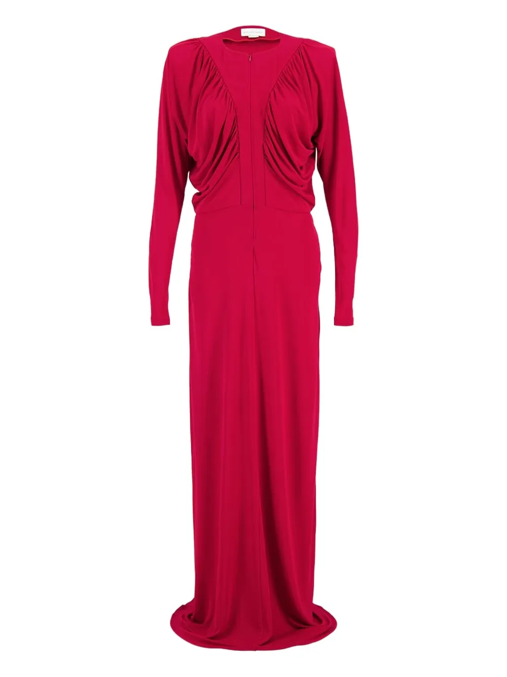 Stella Mccartney Draped Long-sleeve Gown