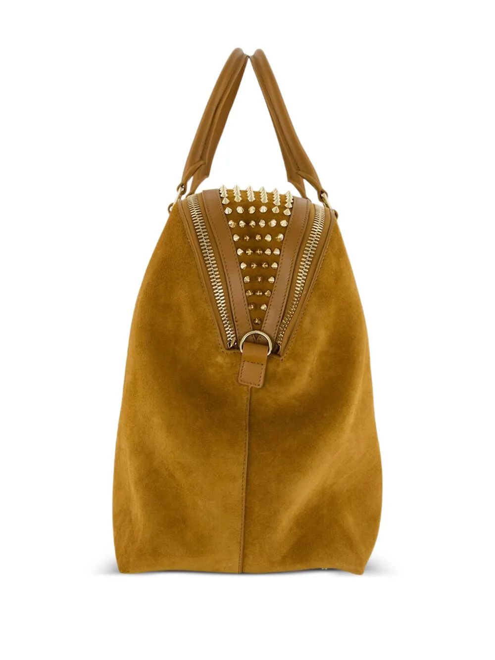 spiked travel shoulder bag