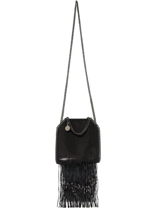 ★関税込み★ Stella McCartney BLACK FALABELLA TOTE BAG Women Black Falabella Drawstring Tote Bag | Stella McCartney US