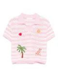 MC2 Saint Barth Kids striped T-shirt - Pink