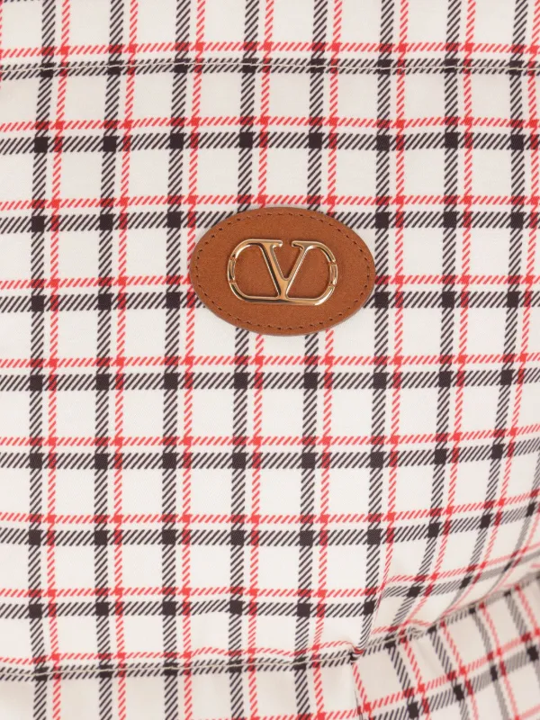 Valentino Garavani チェック コート | ホワイト | FARFETCH JP