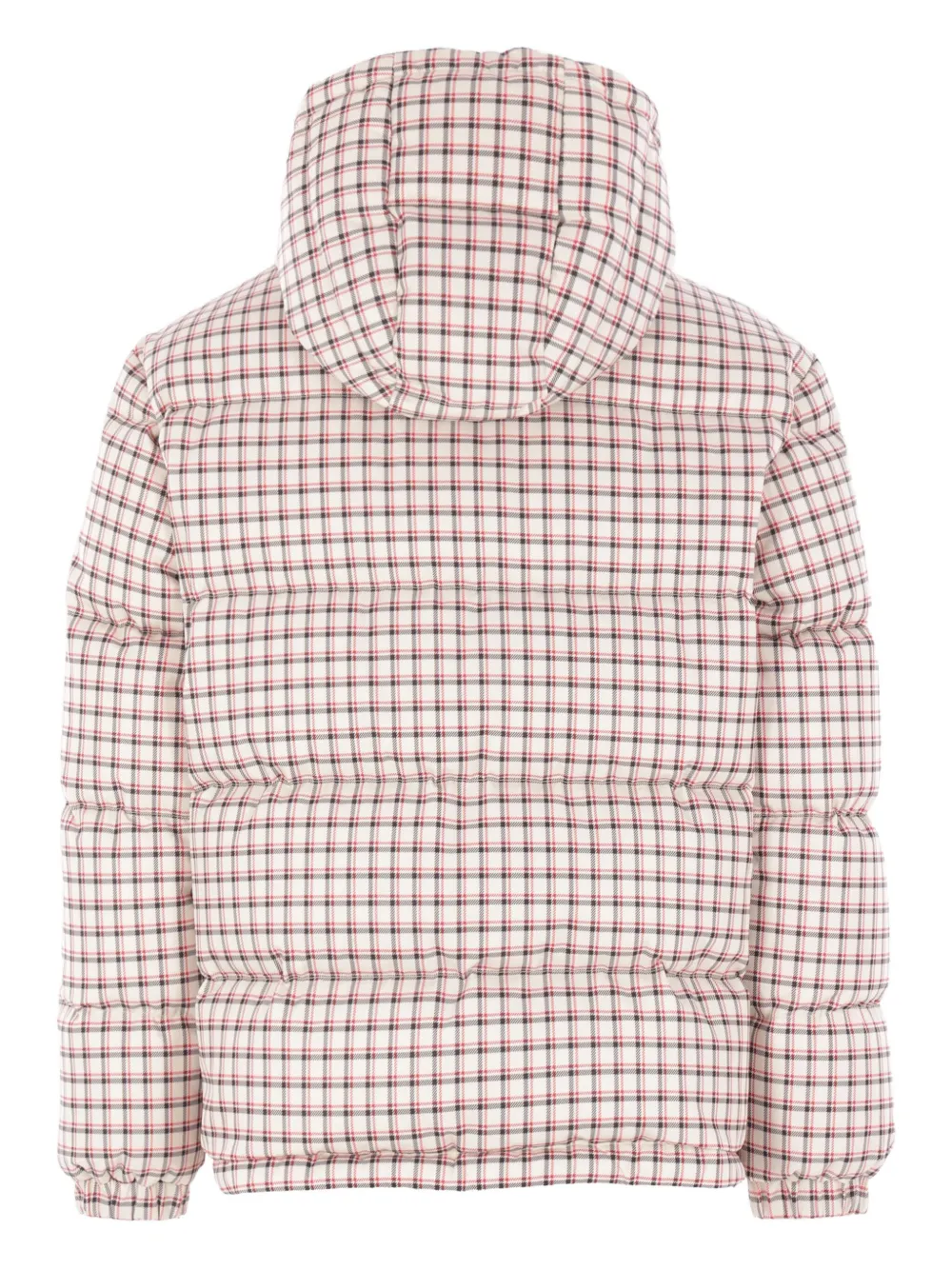 Valentino Garavani checked quilted coat - Wit