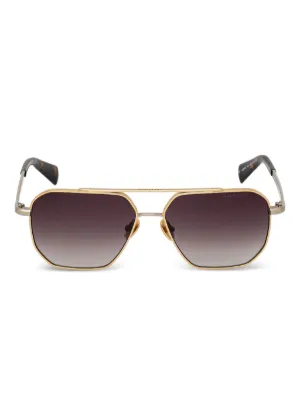 ＧＵＥＳＳ GUESS EYEWEAR Óculos De Sol Quadrado Com Ponte Dupla | Dourado