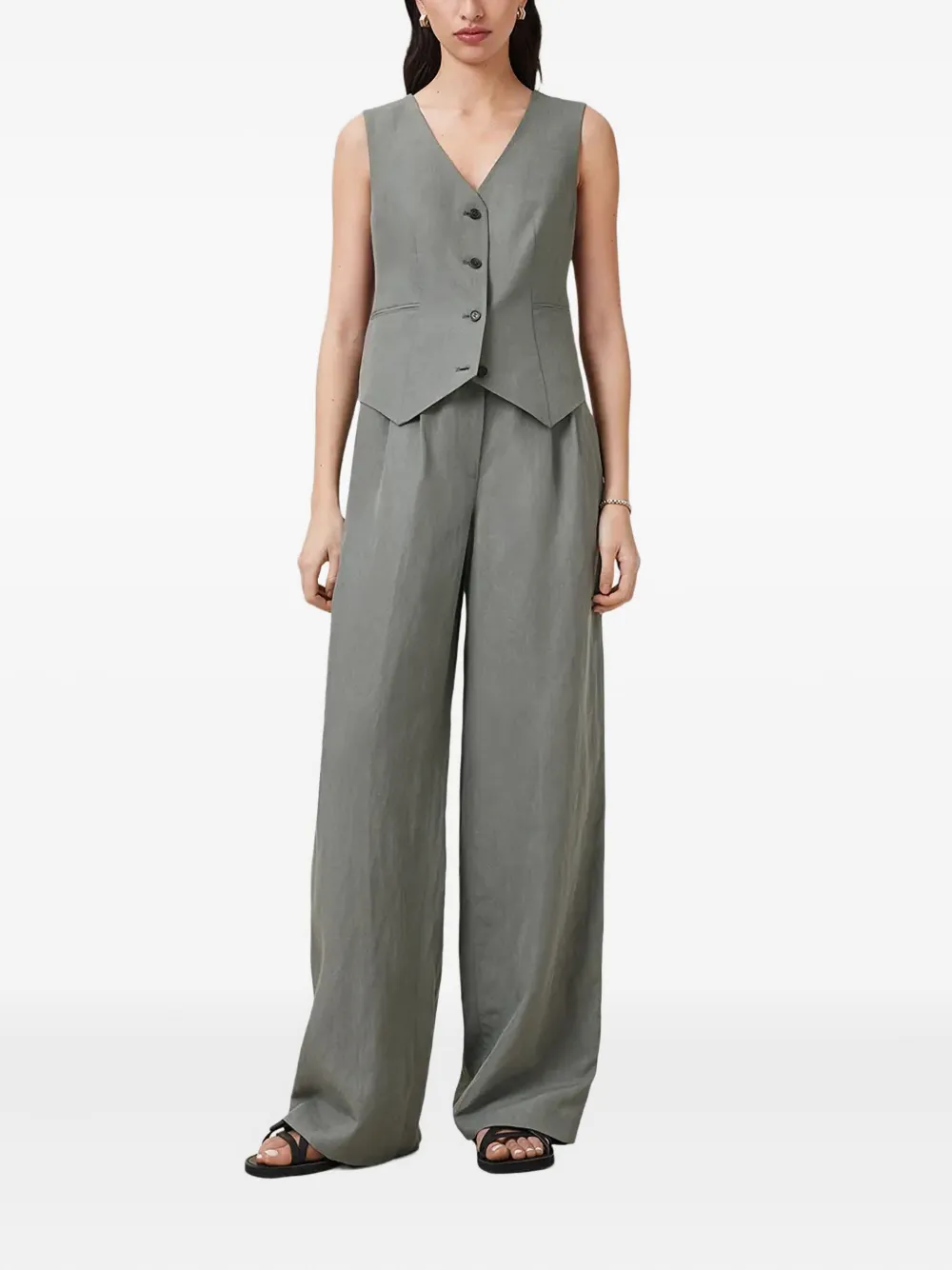 AllSaints Averie broek Grijs