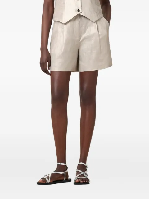 AllSaints Averie linen shorts
