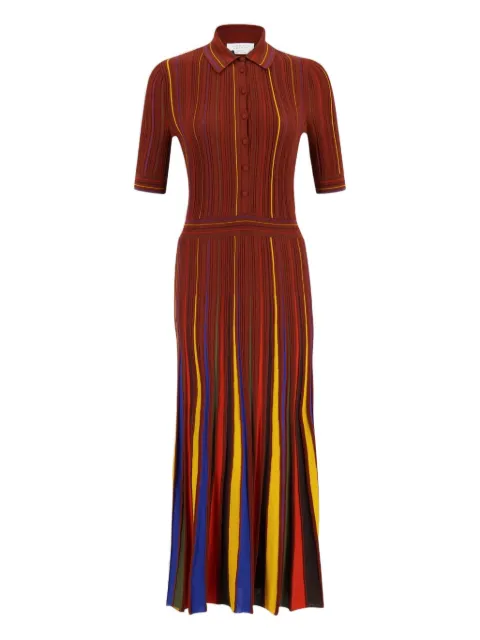 Gabriela Hearst Calypso striped midi dress