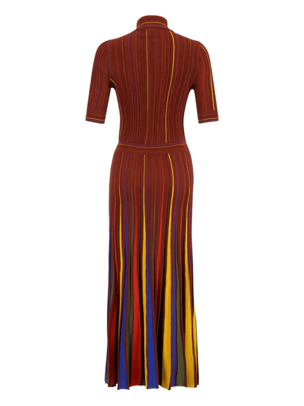 Gabriela Hearst Calypso Striped Midi Dress In Multi