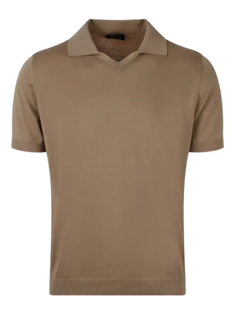 Drumohr camiseta con logo en el cuello y manga corta