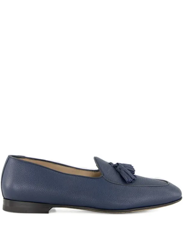 Manolo Blahnik Lennox Tassel-detail Loafers in Blue