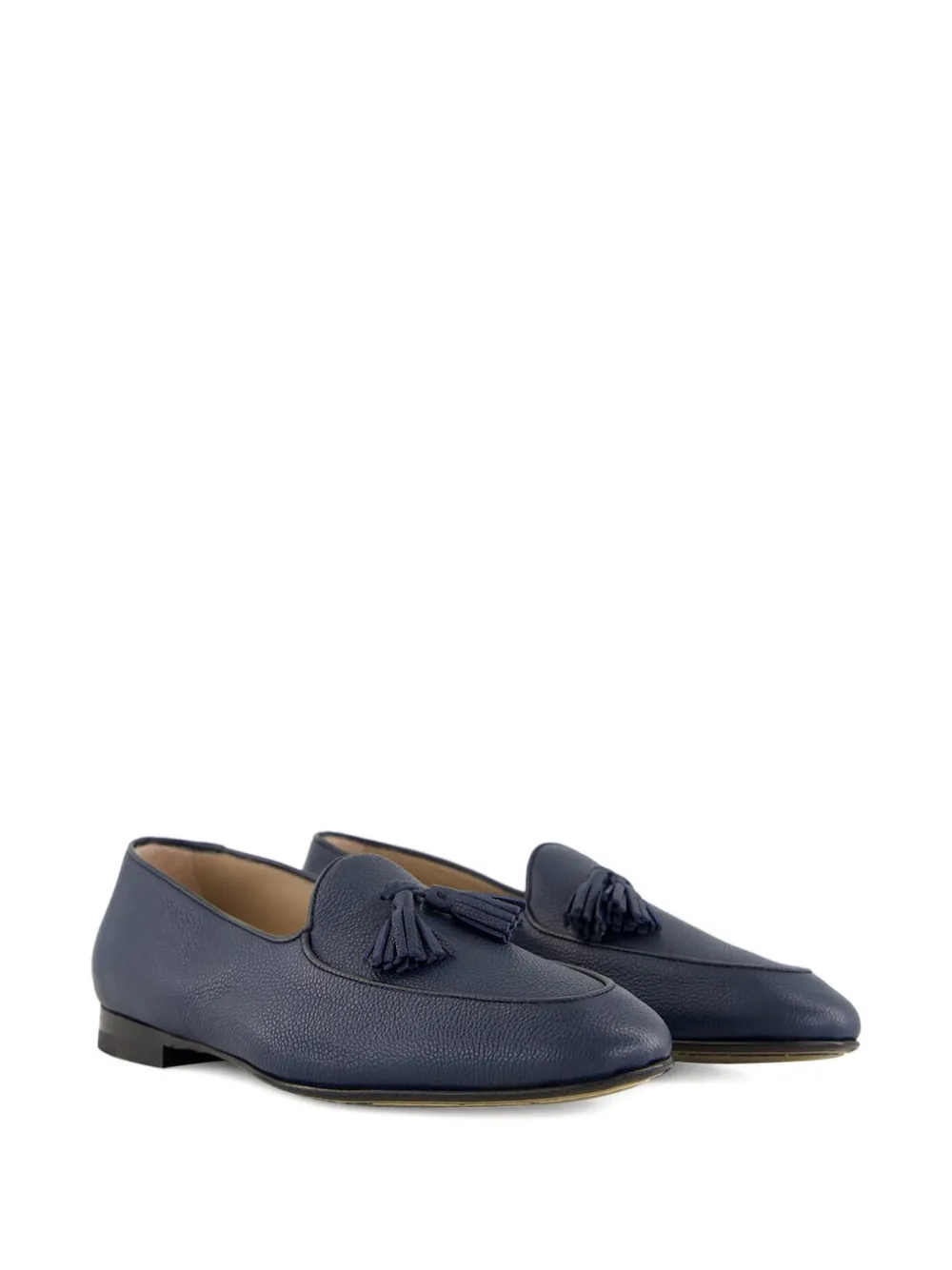 Manolo Blahnik Lennox loafers met kwastje Blauw