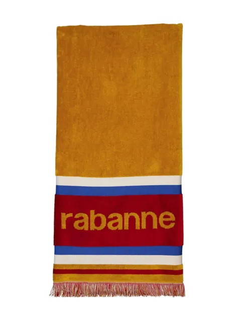 Rabanne striped cotton scarf