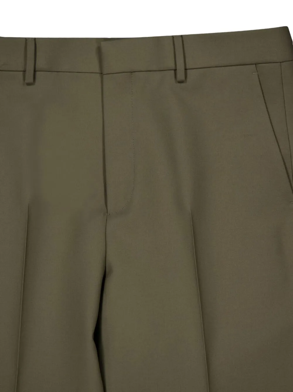 Gucci Gabardine wollen broek Groen