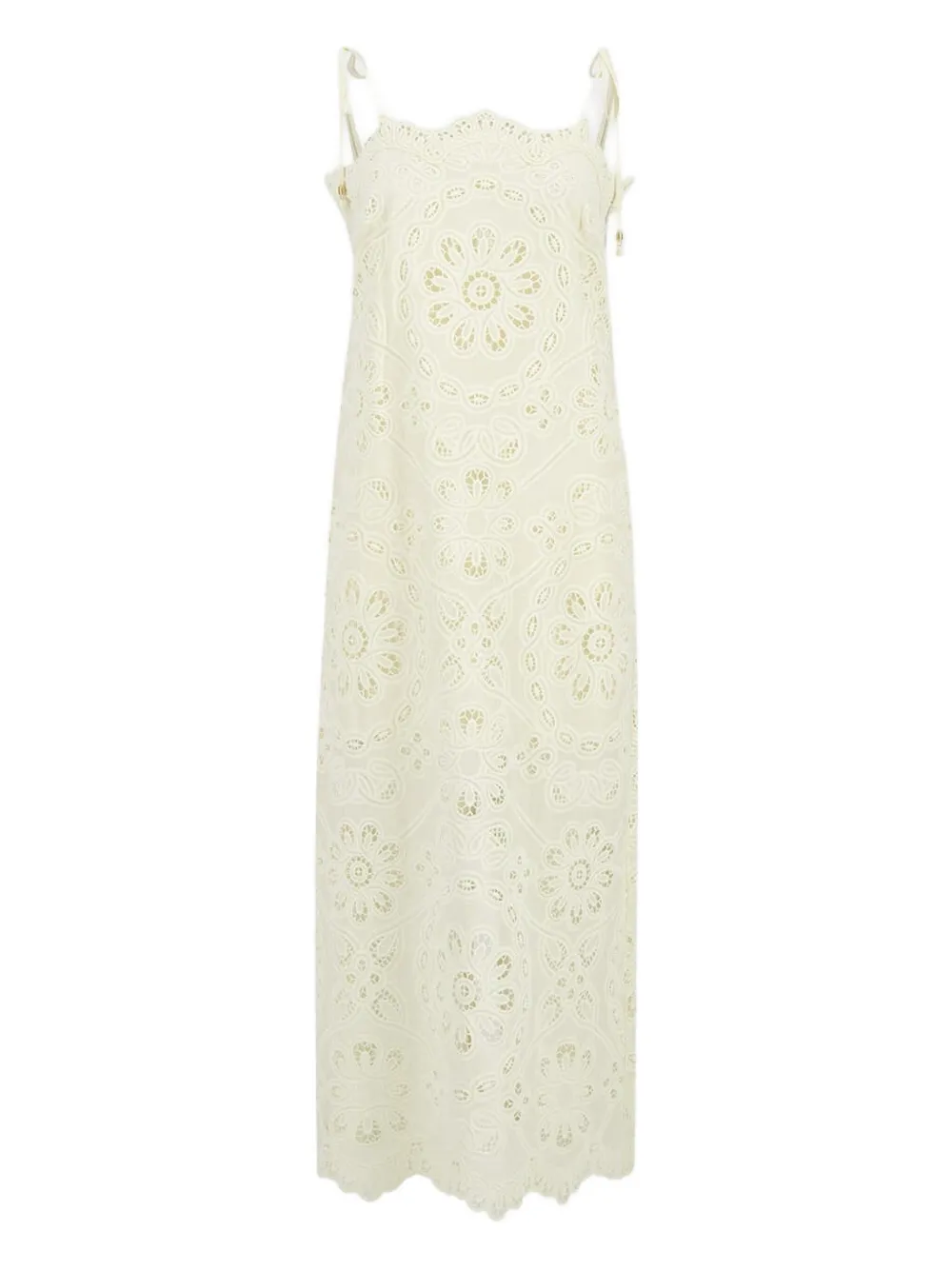 ZIMMERMANN robe à fleurs brodées | tons neutres | Image 1
