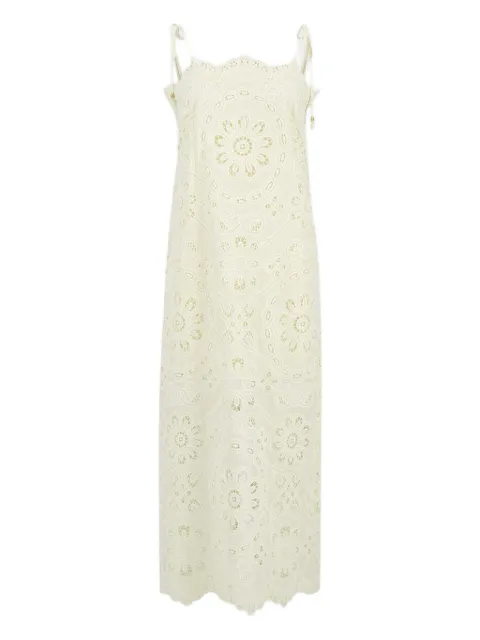 ZIMMERMANN floral-embroidered dress