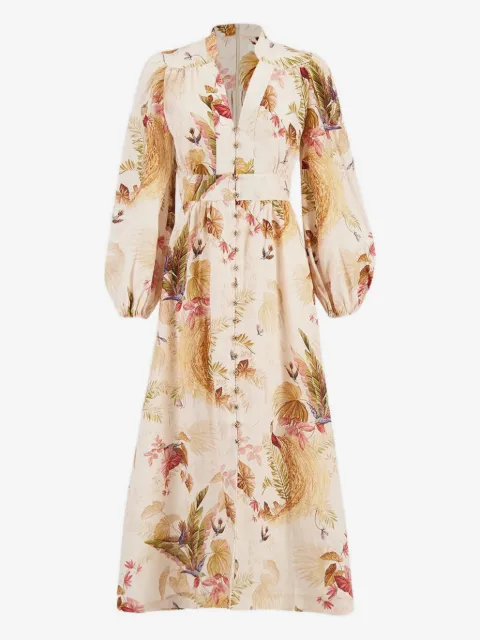 ZIMMERMANN vestido largo con estampado floral