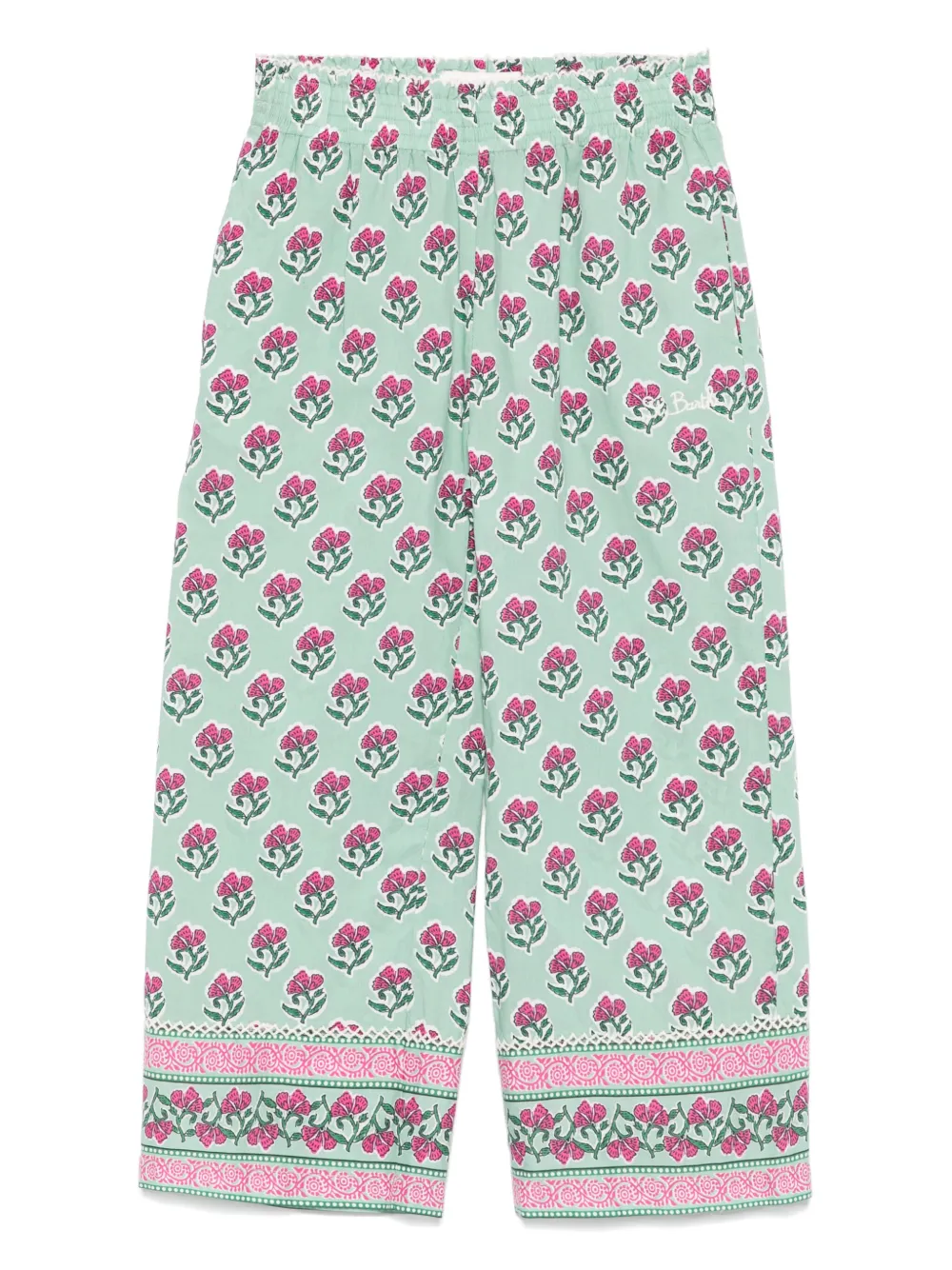 MC2 Saint Barth Kids patterned trousers | Green | Image 1