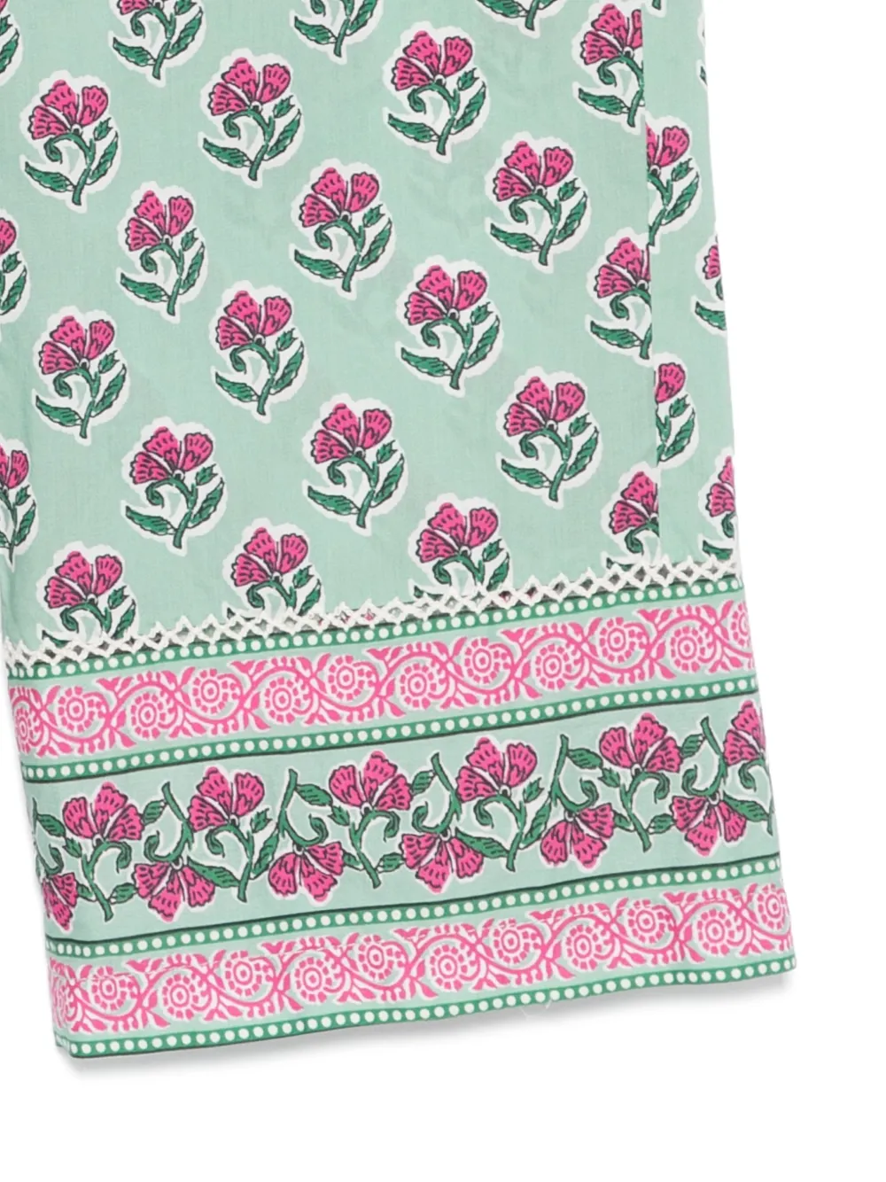 MC2 Saint Barth Kids Broek met patroon Groen