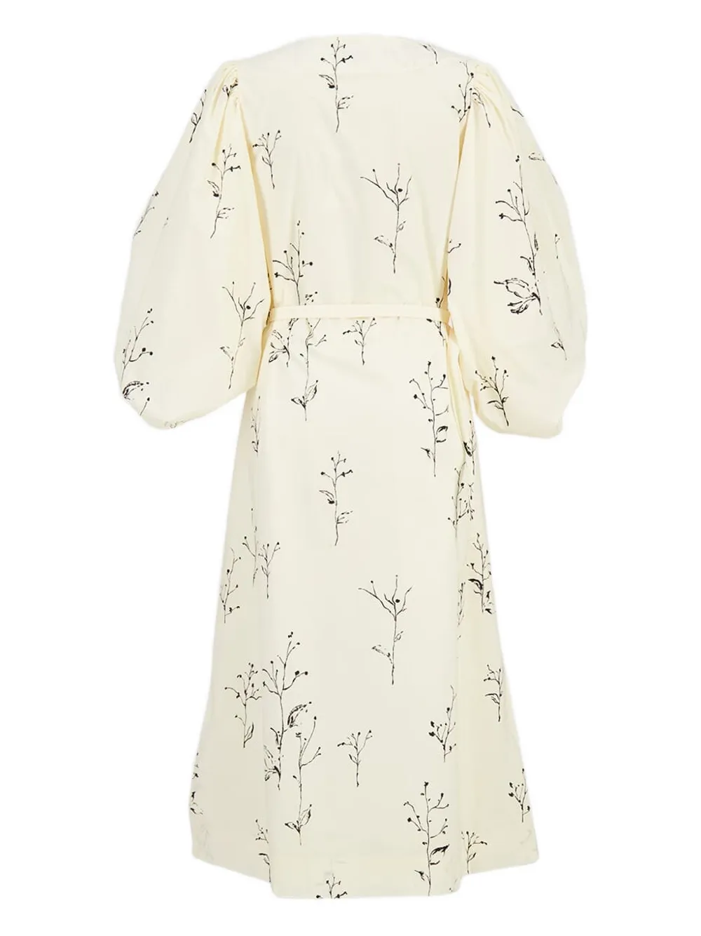 Altuzarra floral-print puff-sleeve midi dress Wit