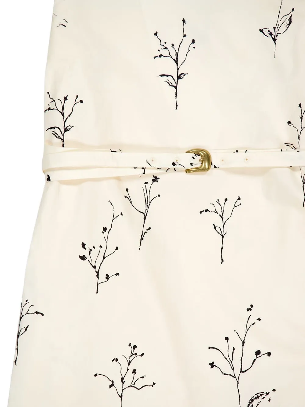 Altuzarra floral-print puff-sleeve midi dress Wit
