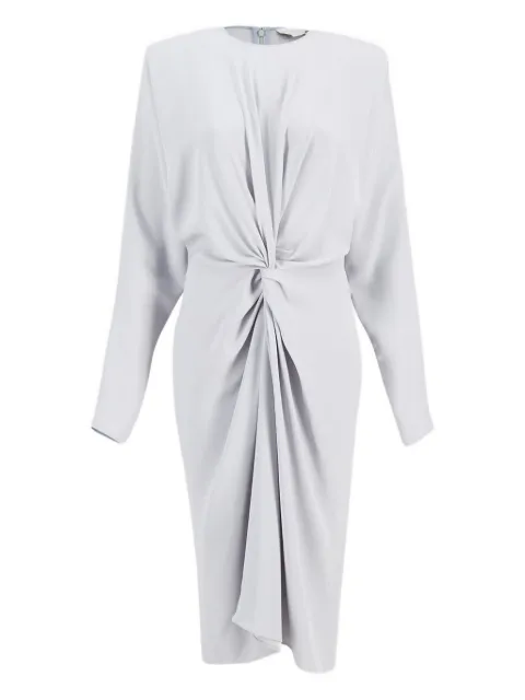 Stella McCartney satin draped-front midi dress
