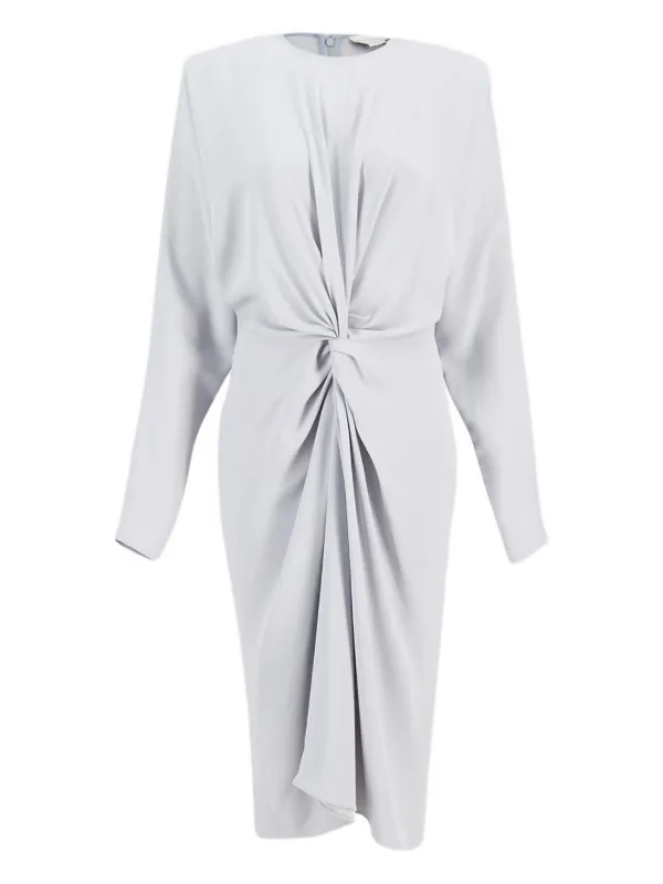 STELLA MCCARTNEY サテン ミディ ドレス Stella McCartney サテンドレープフロント ミディドレス