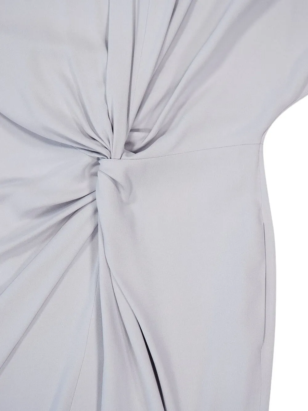 Stella McCartney Satijnen midi-jurk met gedrapeerdee voorkant Beige