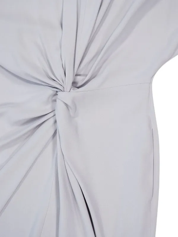 STELLA MCCARTNEY サテン ミディ ドレス Stella McCartney サテンドレープフロント ミディドレス