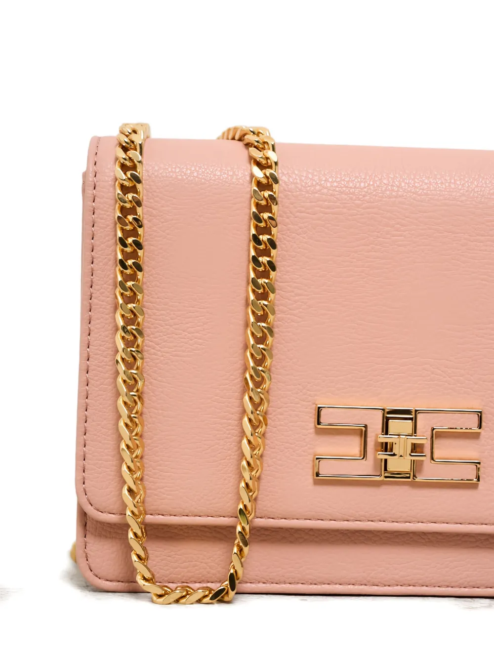 Elisabetta Franchi logo-fastening cross-body bag Roze