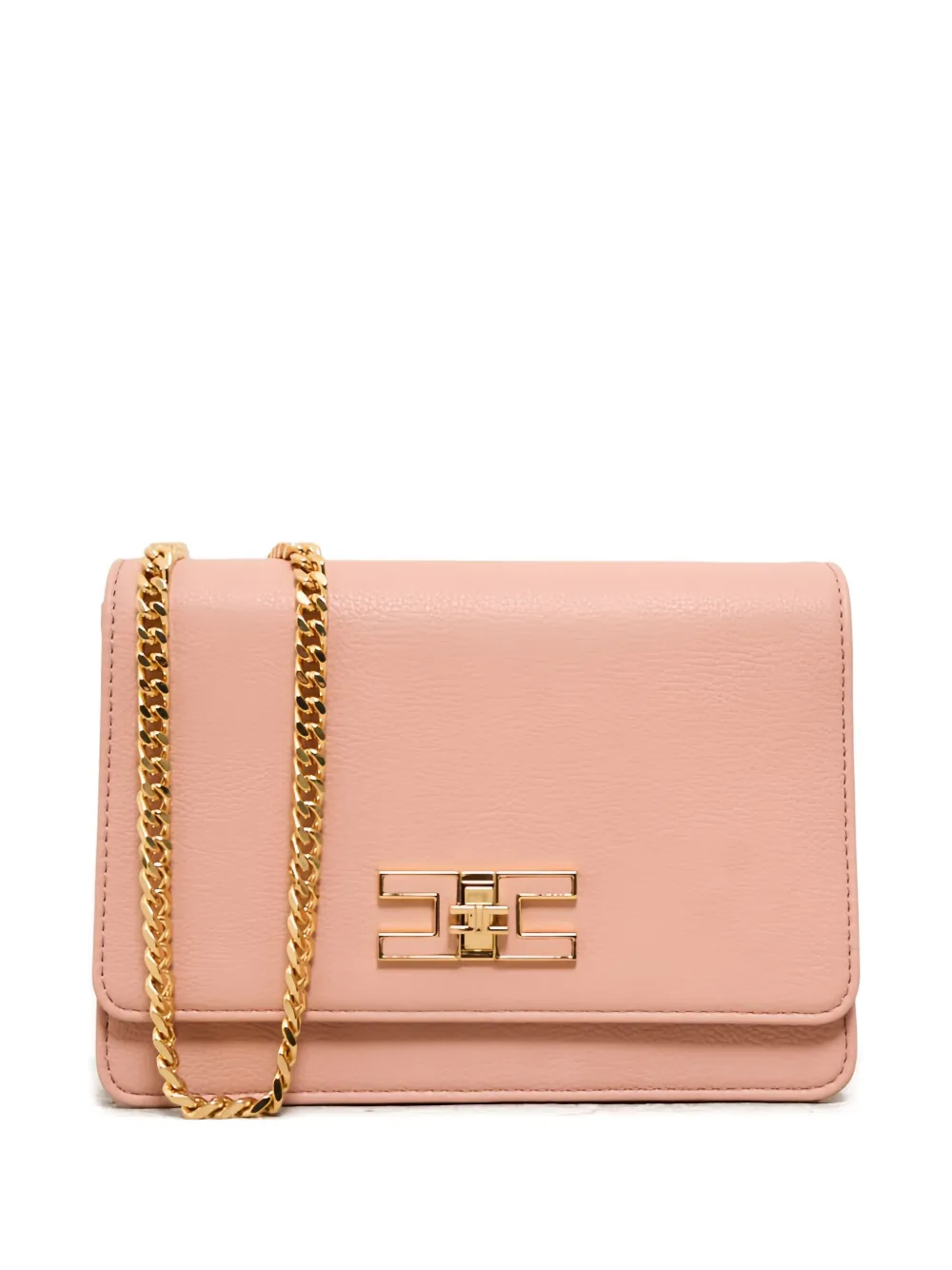 Elisabetta Franchi logo-fastening cross-body bag Roze