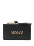 Versace logo-stamp cardholder - Black