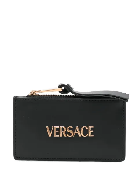 Versace logo-stamp cardholder