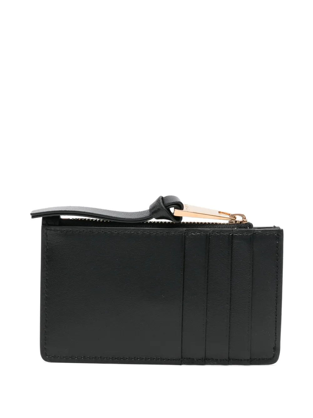 Versace logo-stamp cardholder - Zwart