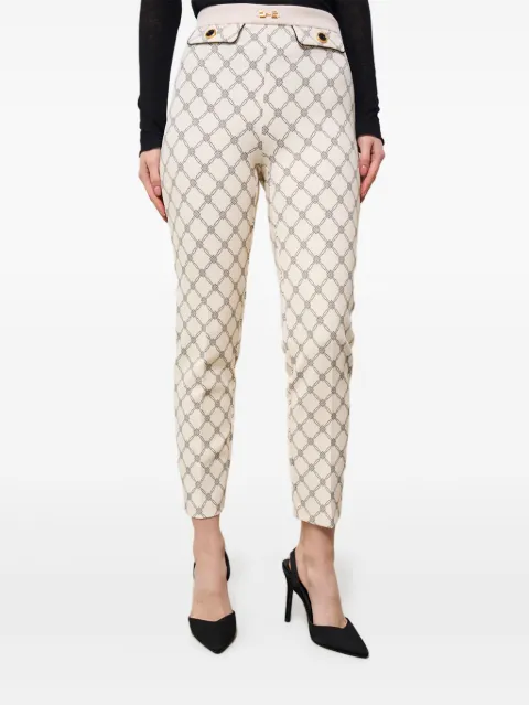 Elisabetta Franchi diamond-pattern trousers