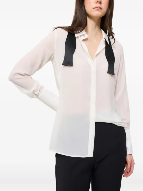 Elisabetta Franchi bow-detail open-back shirt