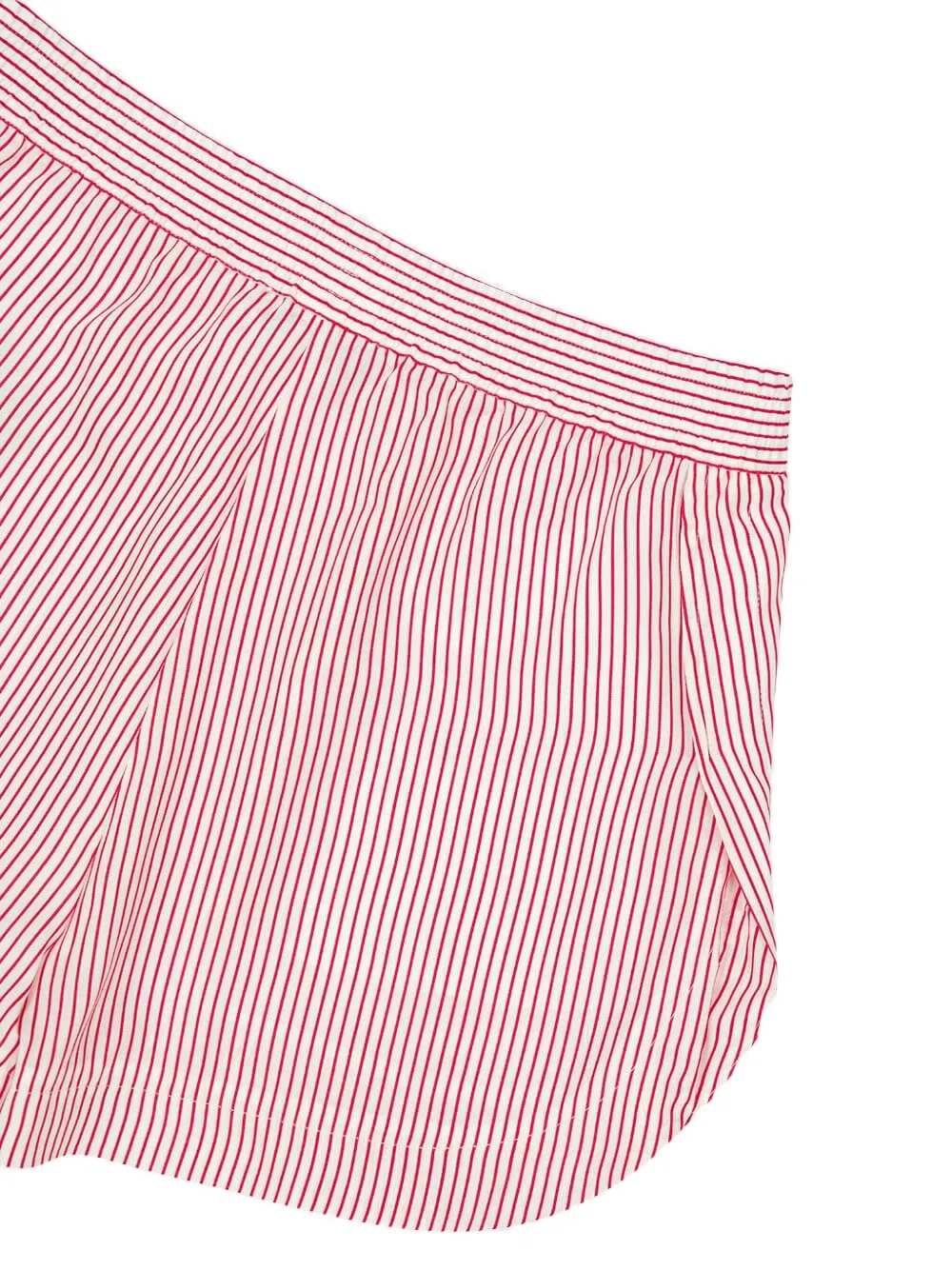 Stella McCartney Gestreepte zijden shorts Roze