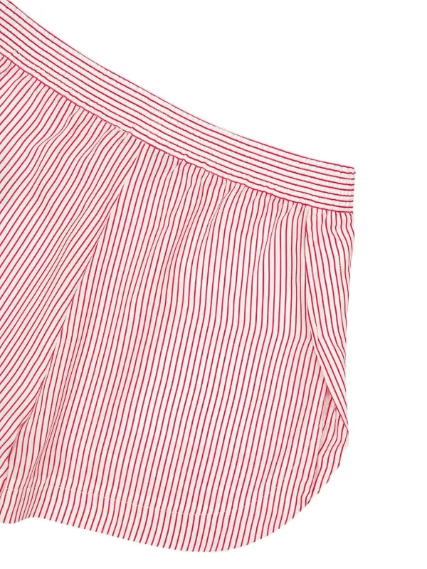 【送関込】Stella McCartney☆シルク ストライプ ショートパンツ Stella McCartney ストライプ シルクショートパンツ | ピンク
