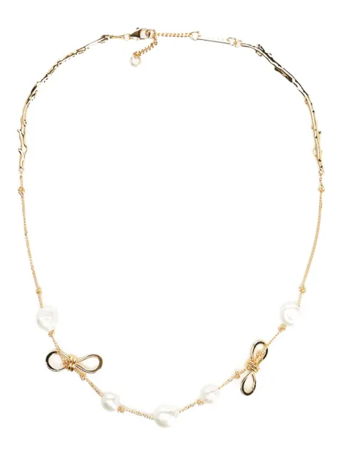 Marni bow-detailing necklace