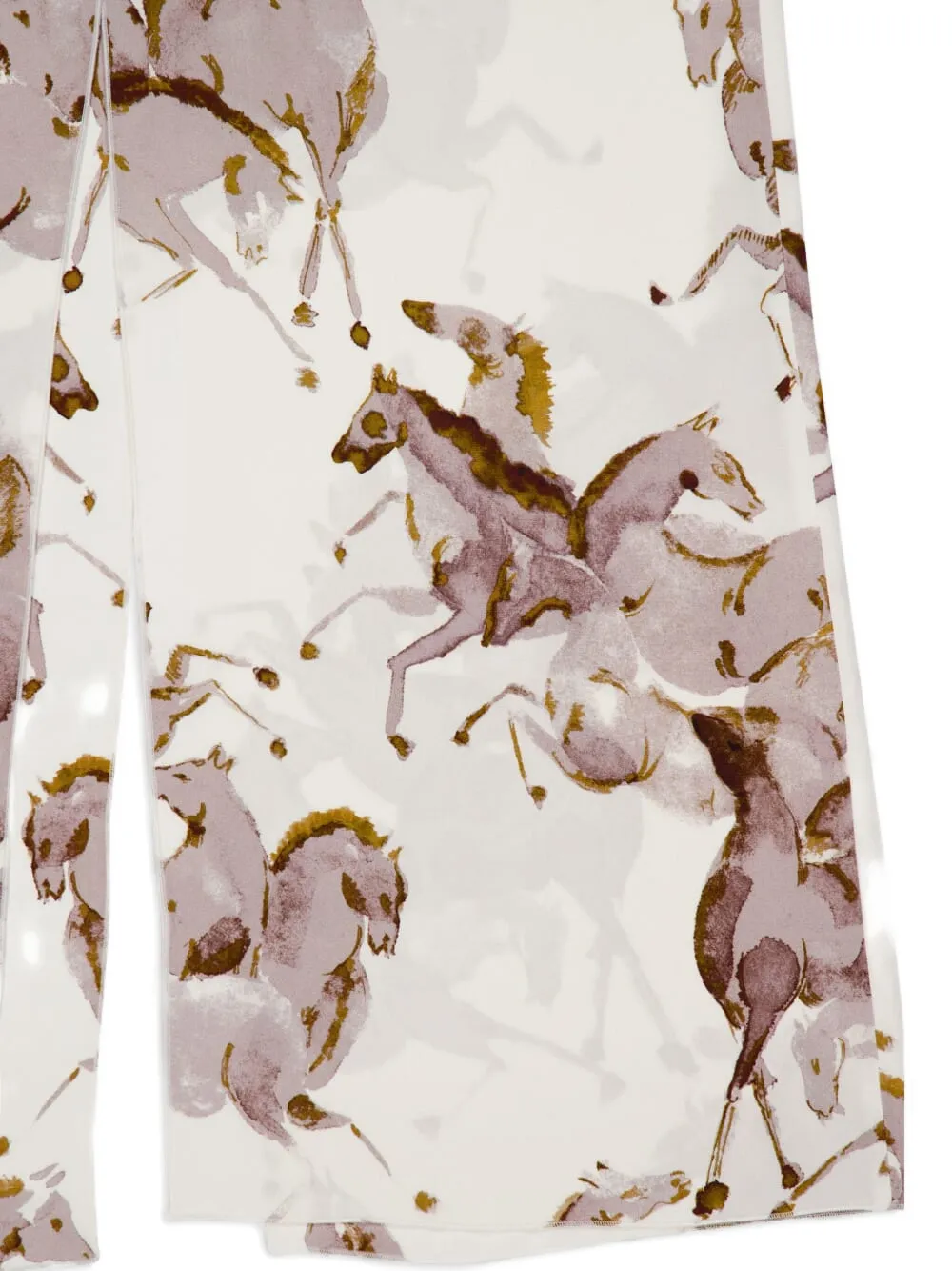 Altuzarra Printed Midi Skirt In White