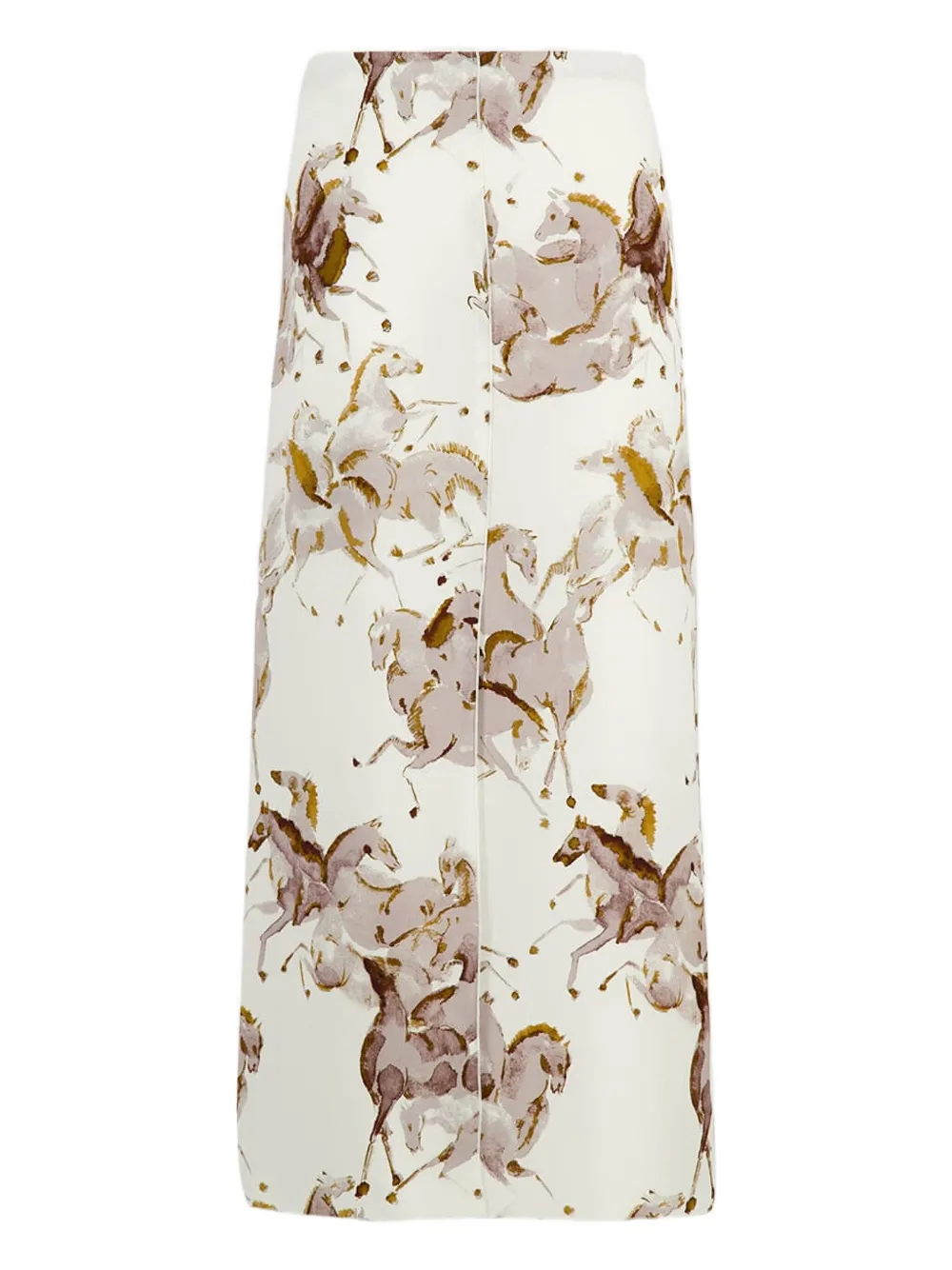 Altuzarra Printed Midi Skirt In White