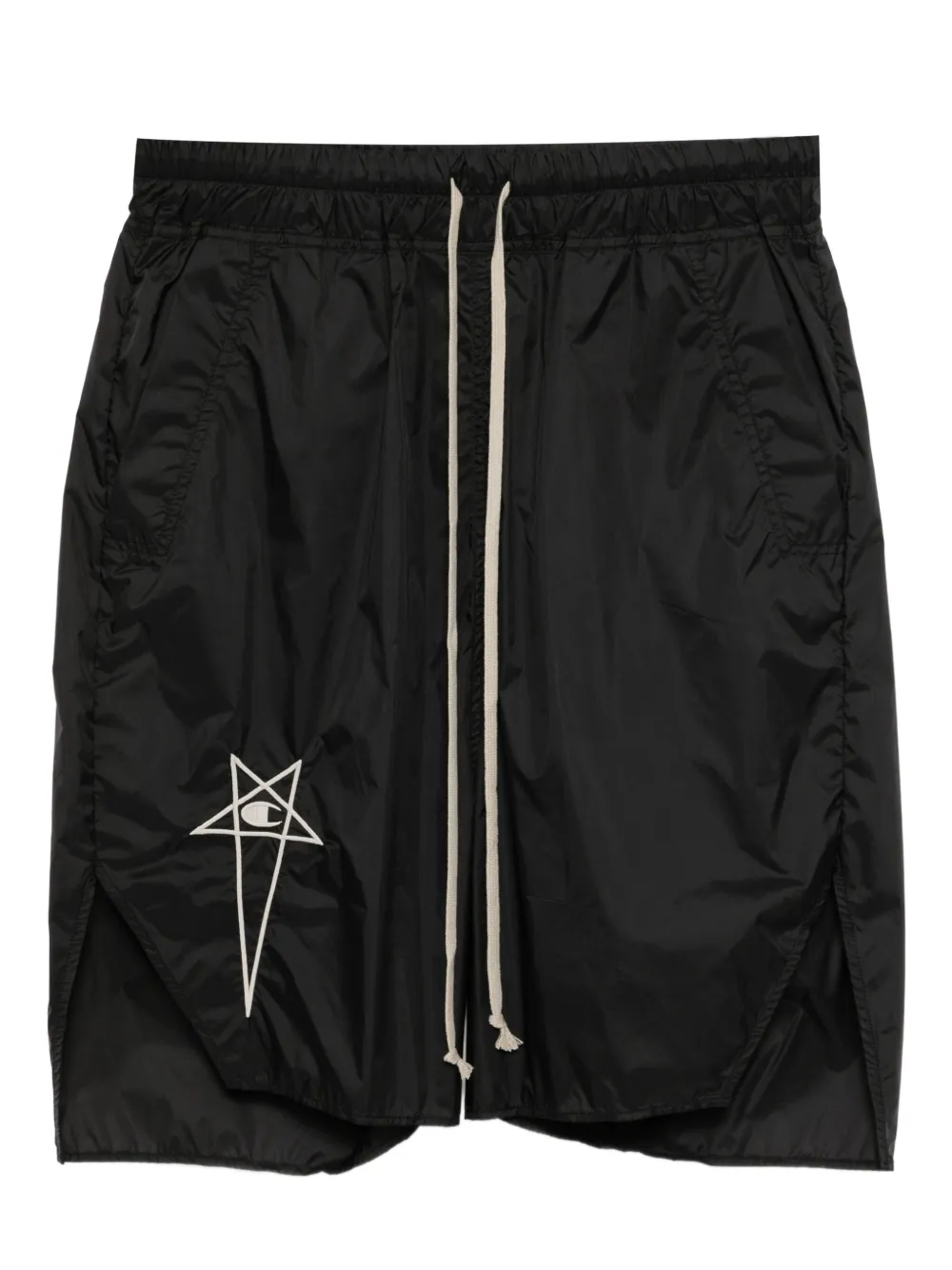 Rick Owens X Champion x Champion elasticated shorts | Black | Image 1