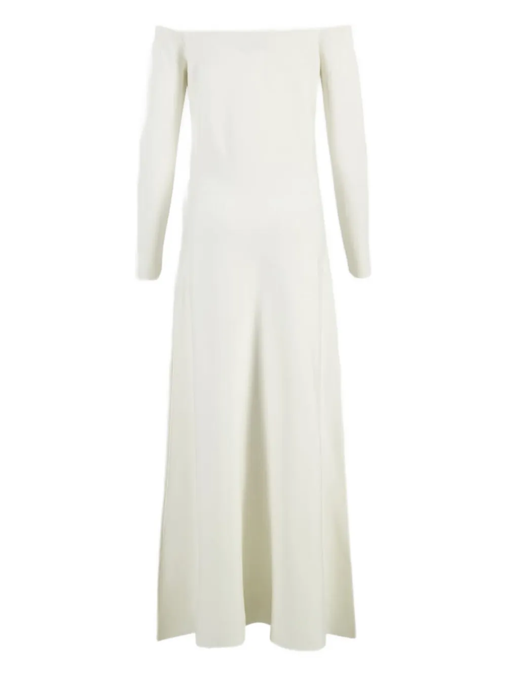Gabriela Hearst Aine off-shoulder maxi-jurk - Wit