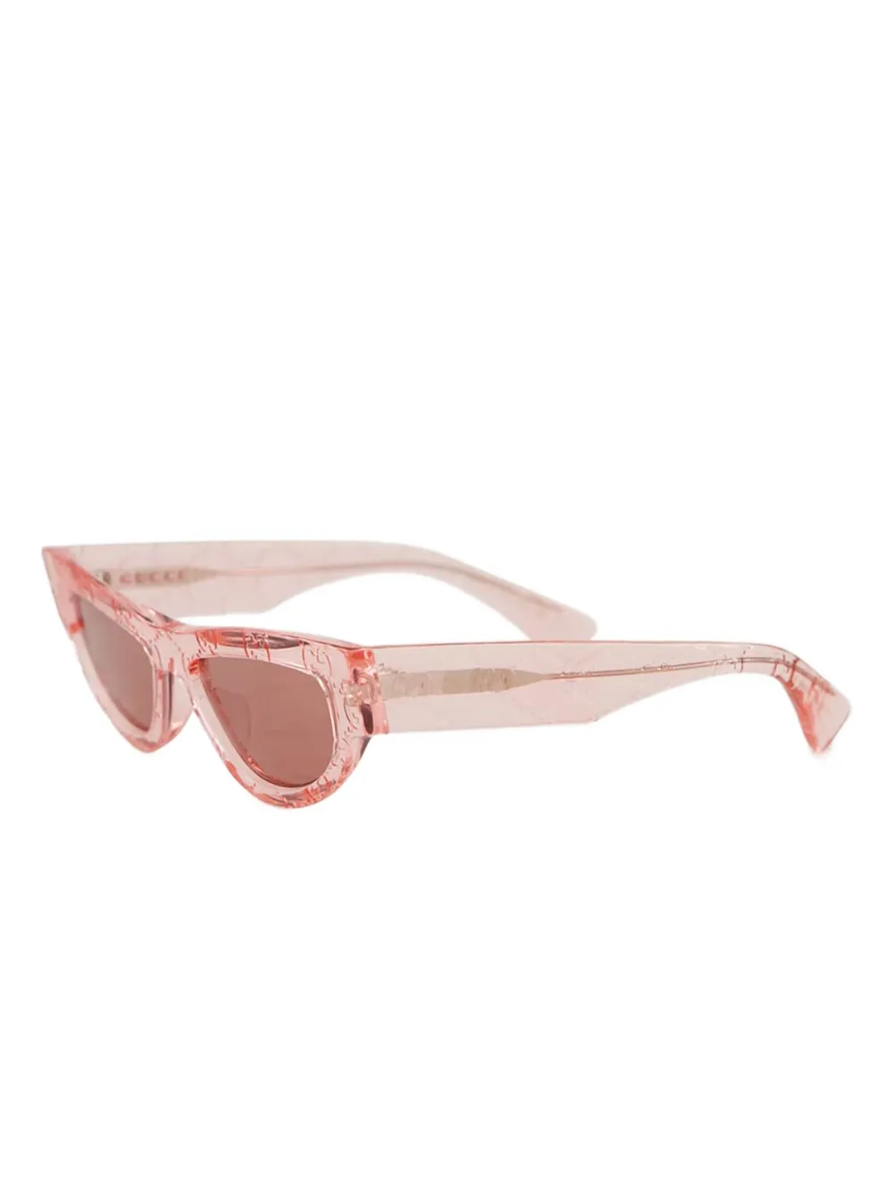 Gucci Eyewear Zonnebril met cat-eye montuur en GG-logo - Roze