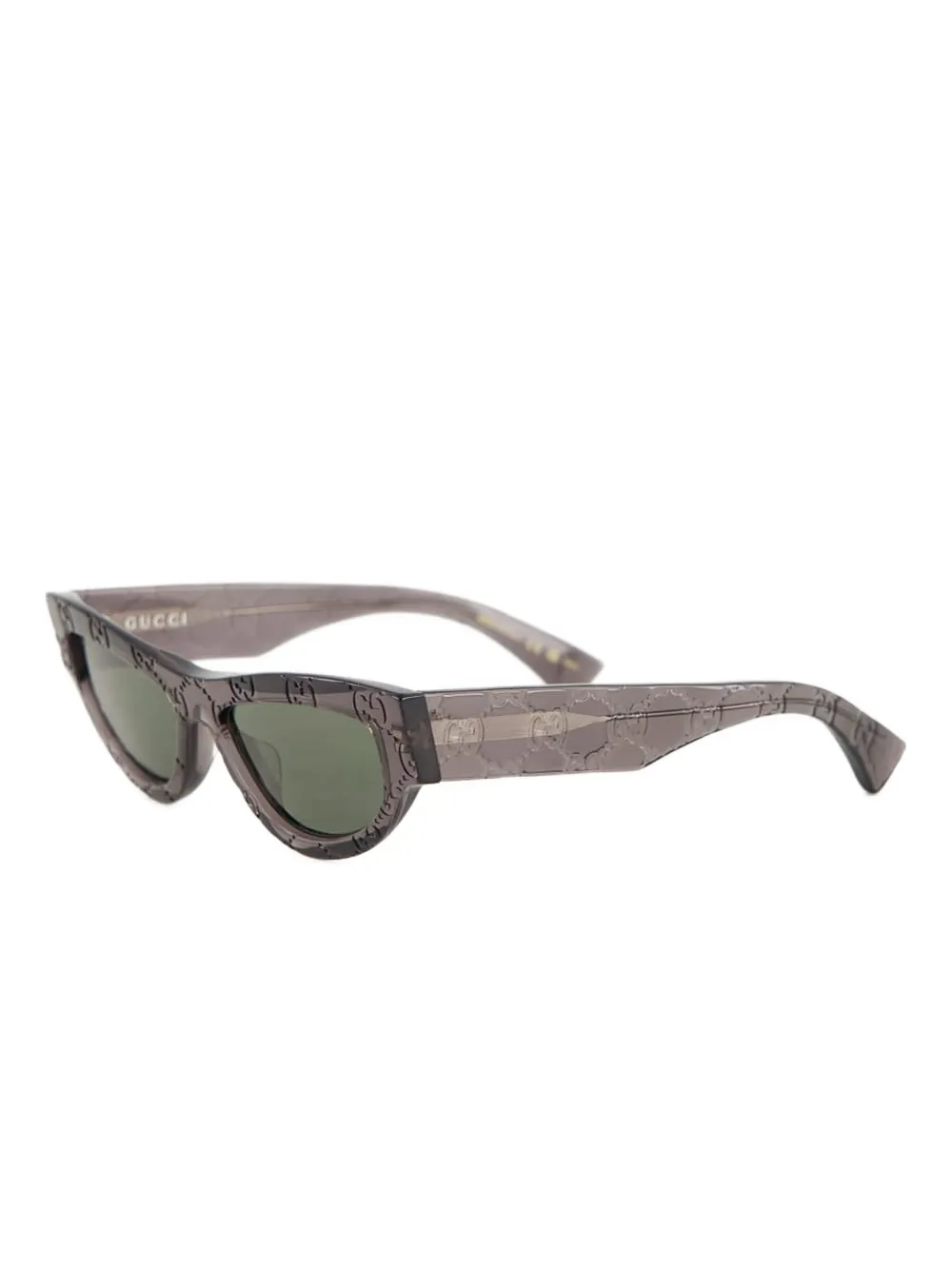 Gucci Eyewear GG monogram cat-eye sunglasses Grijs
