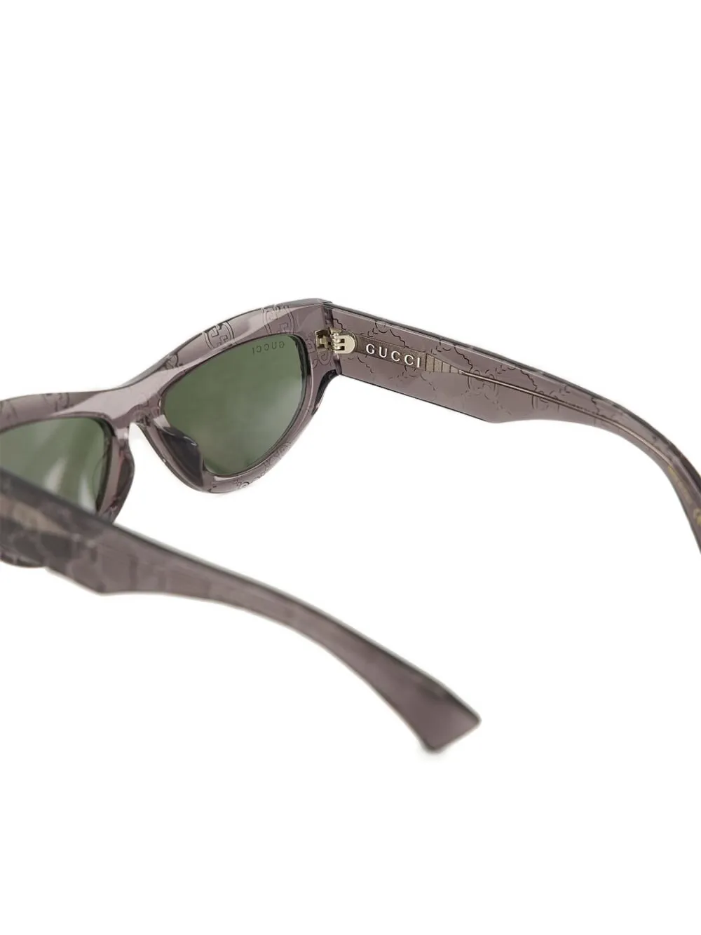 Gucci Eyewear GG monogram cat-eye sunglasses Grijs