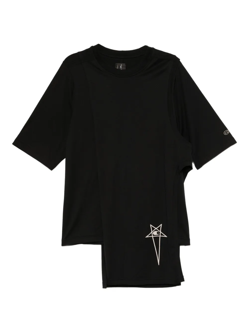 Rick Owens X Champion x Champion cotton T-shirt | Black | Image 1