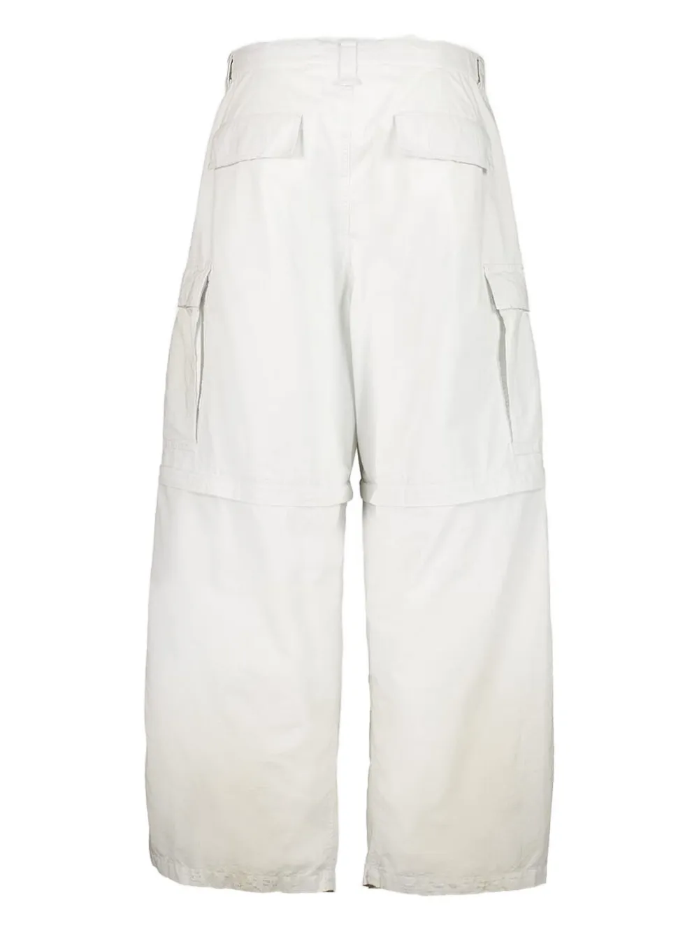 Balenciaga wide-leg cargo trousers - Wit