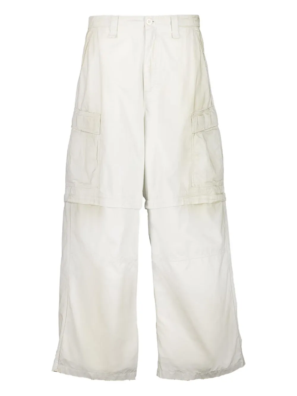 Balenciaga Cargo broek met wijde pijpen Wit