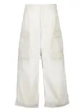 Balenciaga wide-leg cargo trousers - White