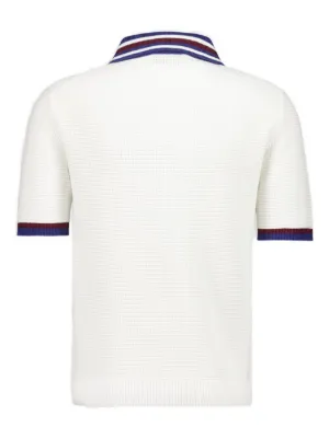 waffle-knit cotton polo shirt 3