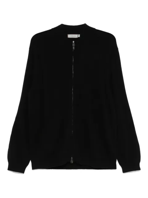 Canali wool-blend zip-up cardigan